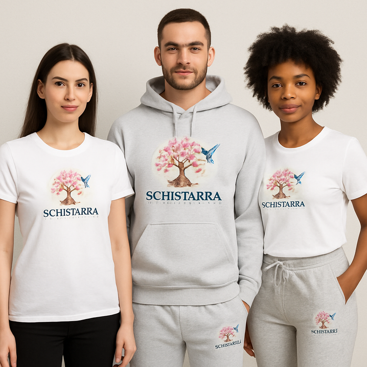 Custom made-to-order apparel collection with shirts, hoodies, and pants.