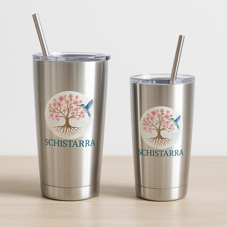 Custom tumblers from Schistarra drinkware collection.